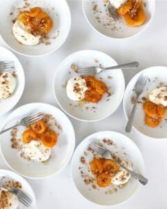Brown Sugar Roasted Apricots