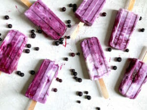 Blueberry Coconut Popsicles