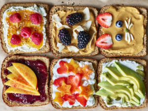healthy toast toppings