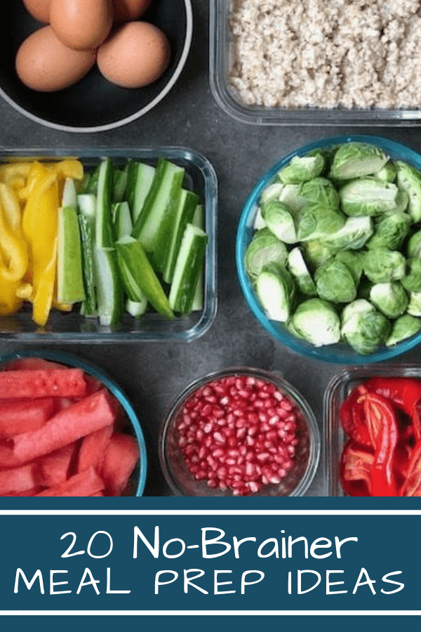 graphic for 20 healthy meal prep ideas