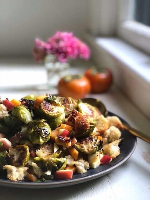 roasted Brussels sprouts salad recipe