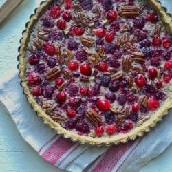 Cran-Raspberry Pecan Tart