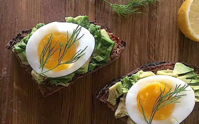 Best avocado toast with soft egg
