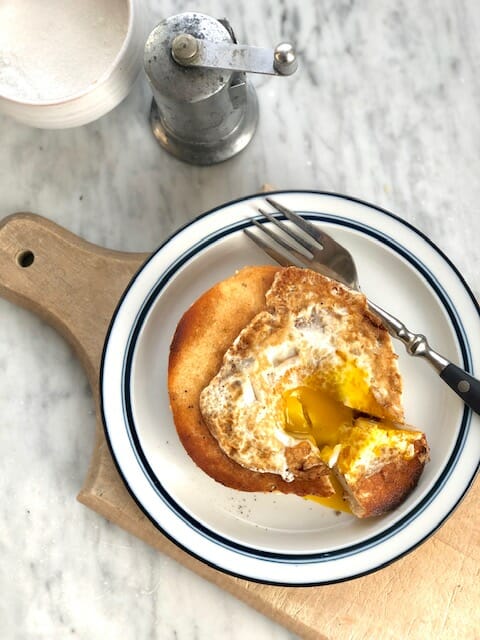 Eggs in a Bage-hole  Feel Good Foodie 