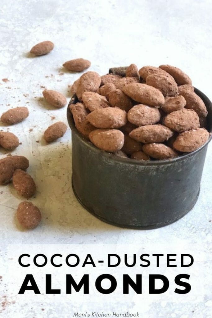 Cocoa Dusted Almonds 1 Mom's Kitchen Handbook