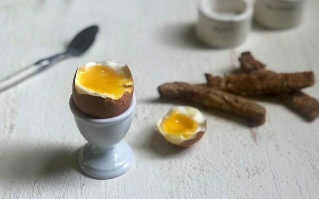 perfect soft cooked eggs