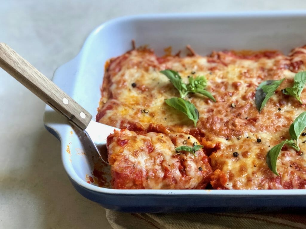 Oven Baked Tofu Parmesan