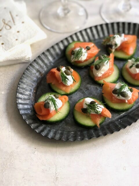 Smoked Salmon Potato Chip Appetizer