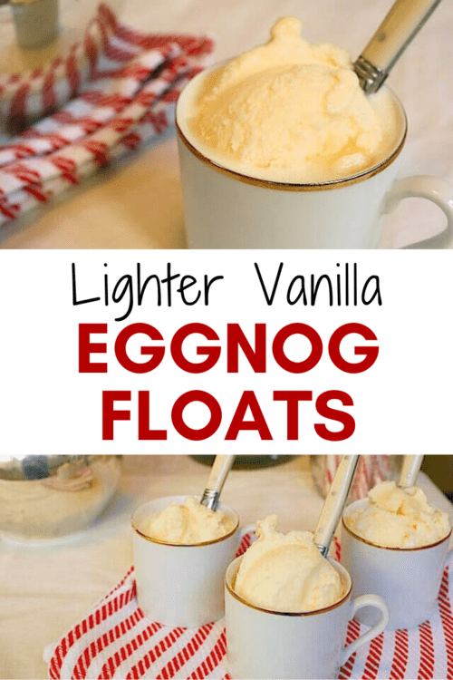 Light, Creamy, and Luscious Low Fat Eggnog Floats