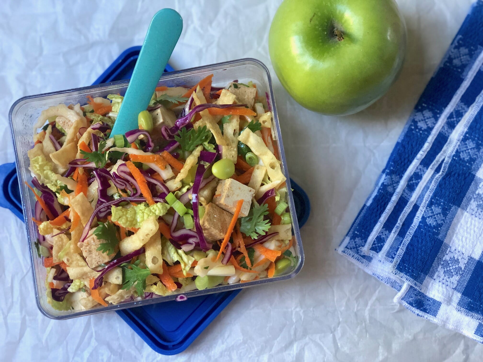 Chinese Chickenless Lunch Box Salad