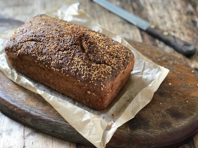 simple no-knead wheat bread