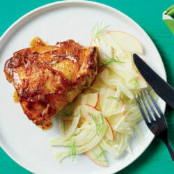 Chicken Thighs with fennel slaw