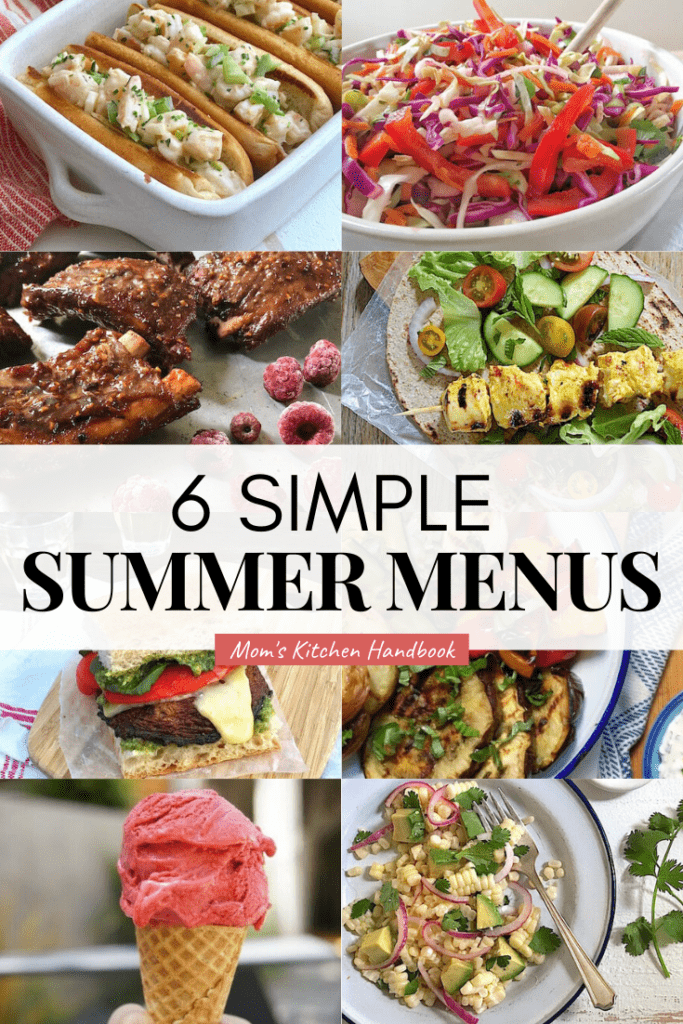 6SimpleSummerMenus1 Mom's Kitchen Handbook