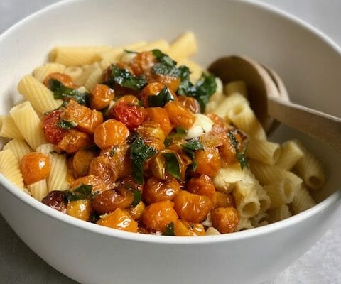 slow roasted cherry tomato pasta