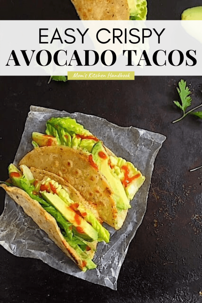 graphic image for crispy avocado tacos