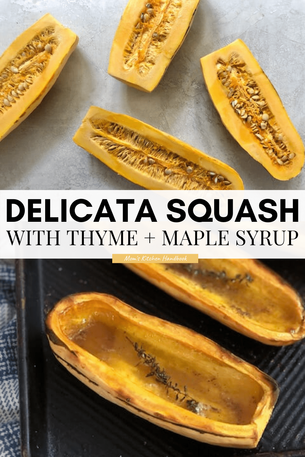 Roasted Delicata Squash with Maple Syrup
