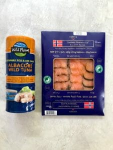 healthy food to buy at costco including canned tuna and smoked salmon