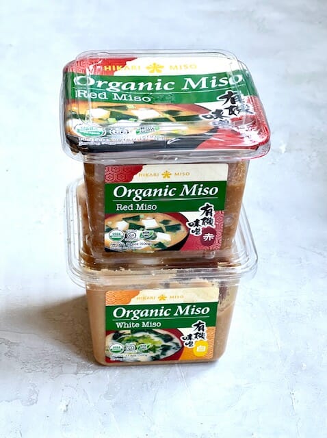 2 tubs of miso paste