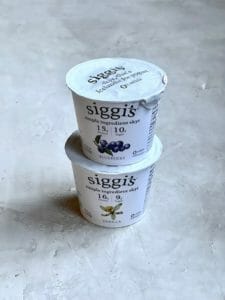 Two siggis yogurts