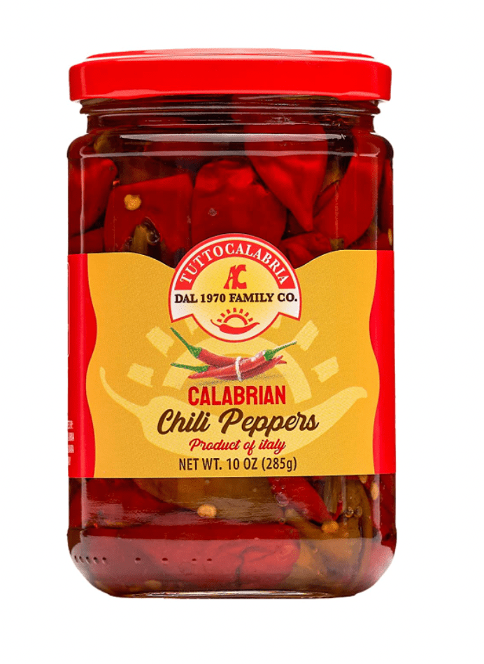 Jar of calabrian chilis