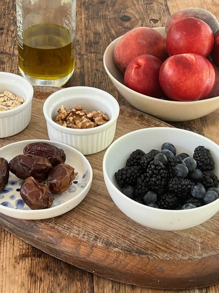 ingredients for fruit crisp