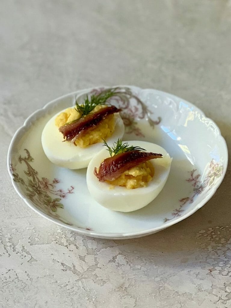 Anchovy Deviled Eggs, 1 of 10 trader joe's appetizer hacks 