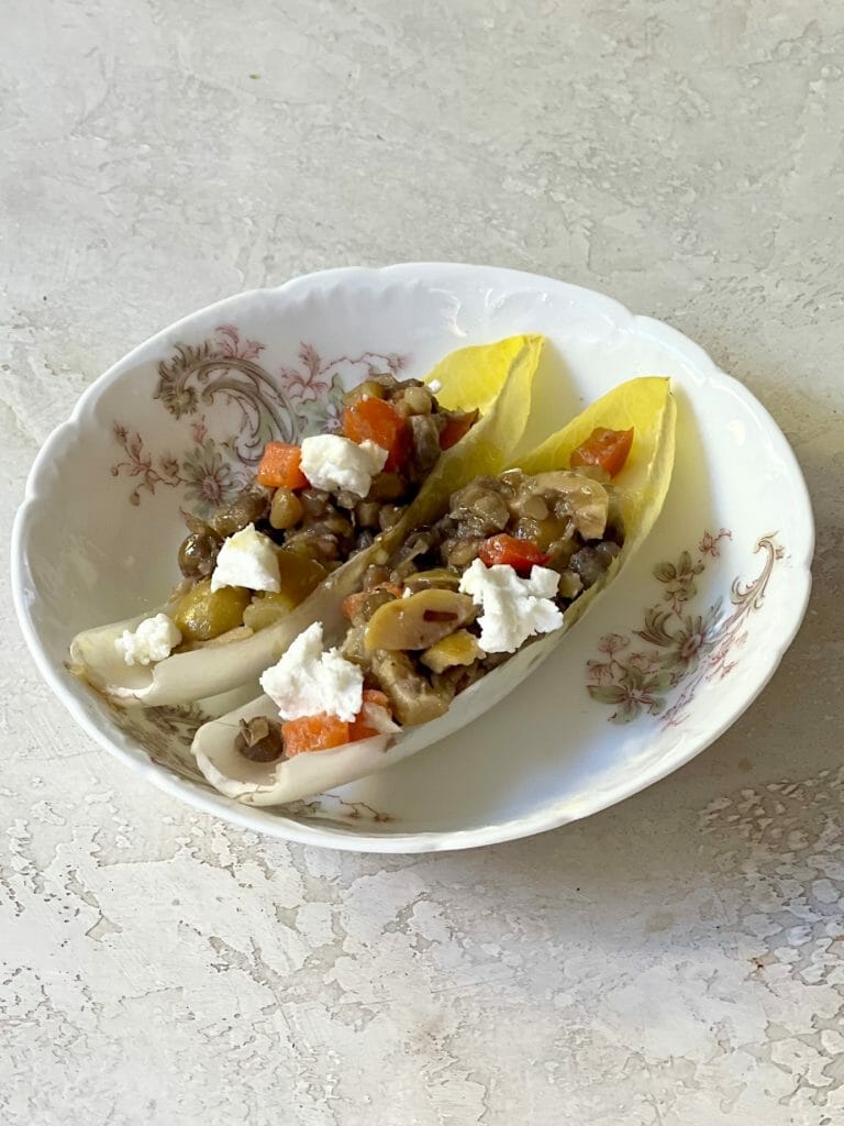 Trader Joe's Lentil Endive Appetizer