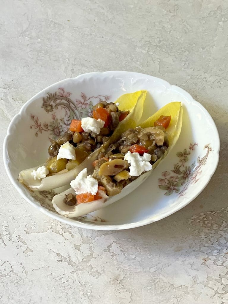 Trader Joe's Lentil Endive Appetizer