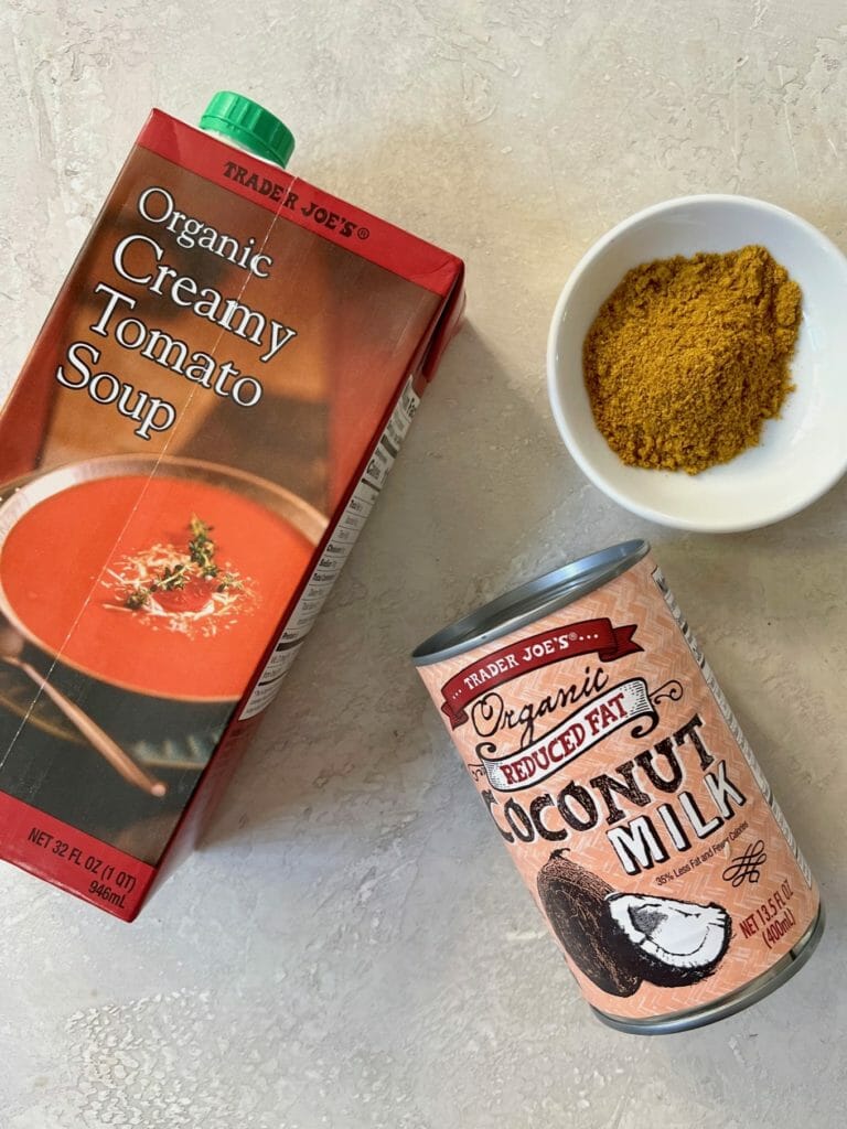 ingredients for trader joe curry tomato soup