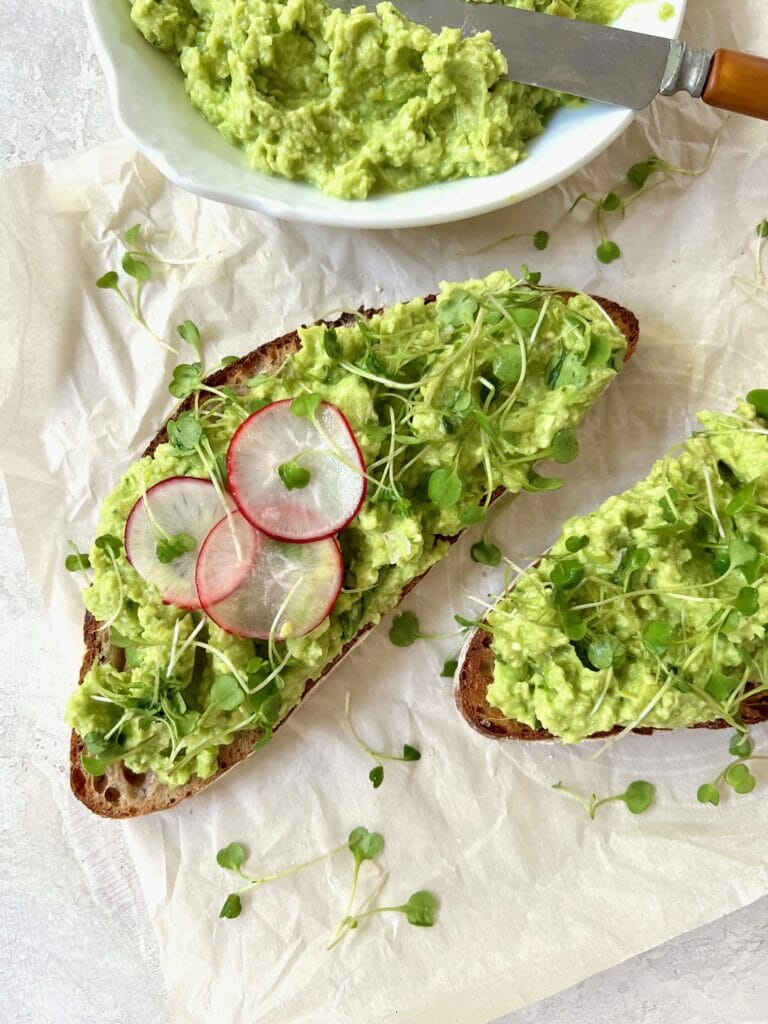 Edamame Avocado Toast