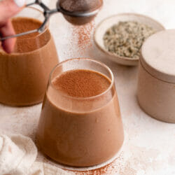 Morning Mocha Smoothie made with protein-rich ingredients