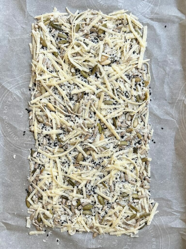Parmesan Cheddar Seed Crackers
