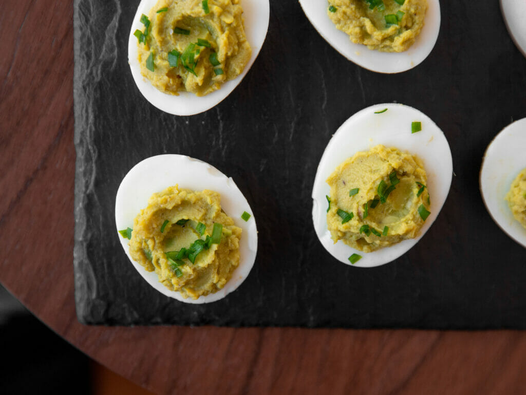 Avocado deviled eggs