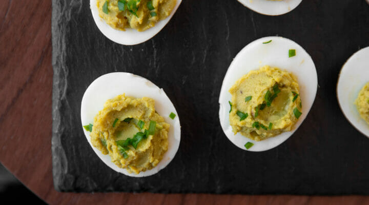 Avocado deviled eggs