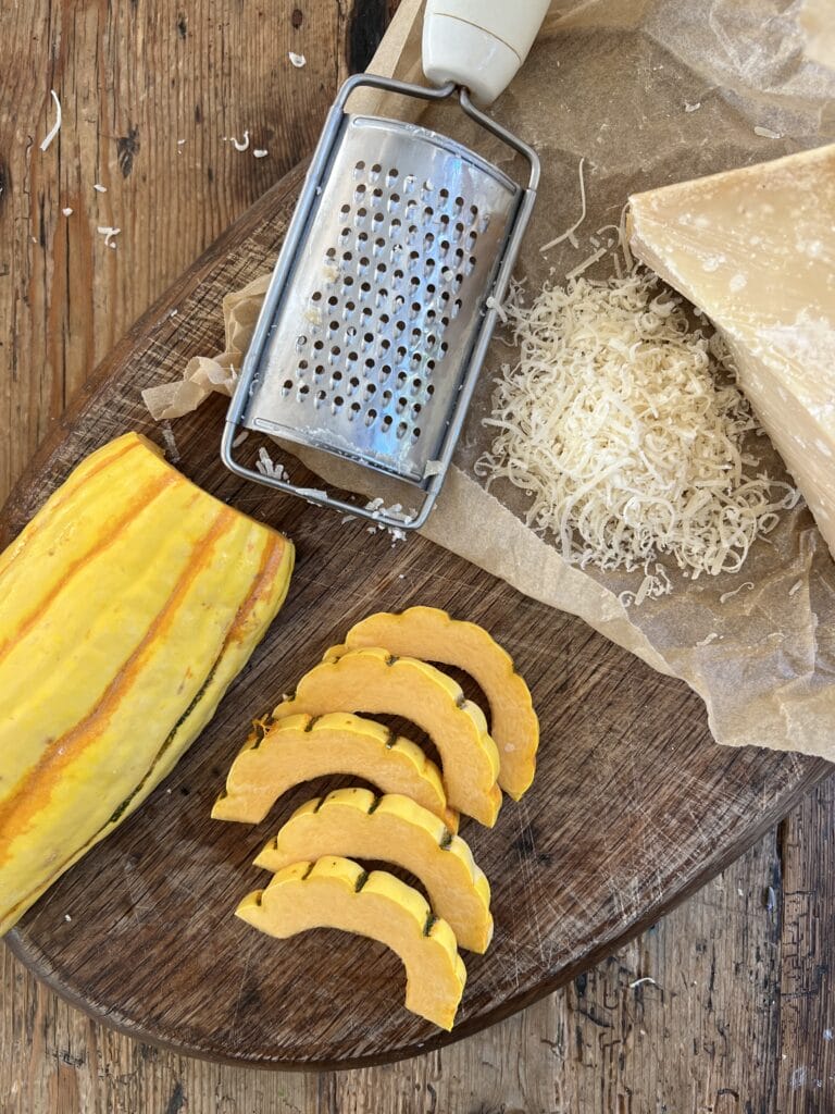 Delicata Squash Parmesan Frico