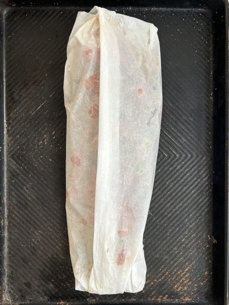 fish wrapped in parchment