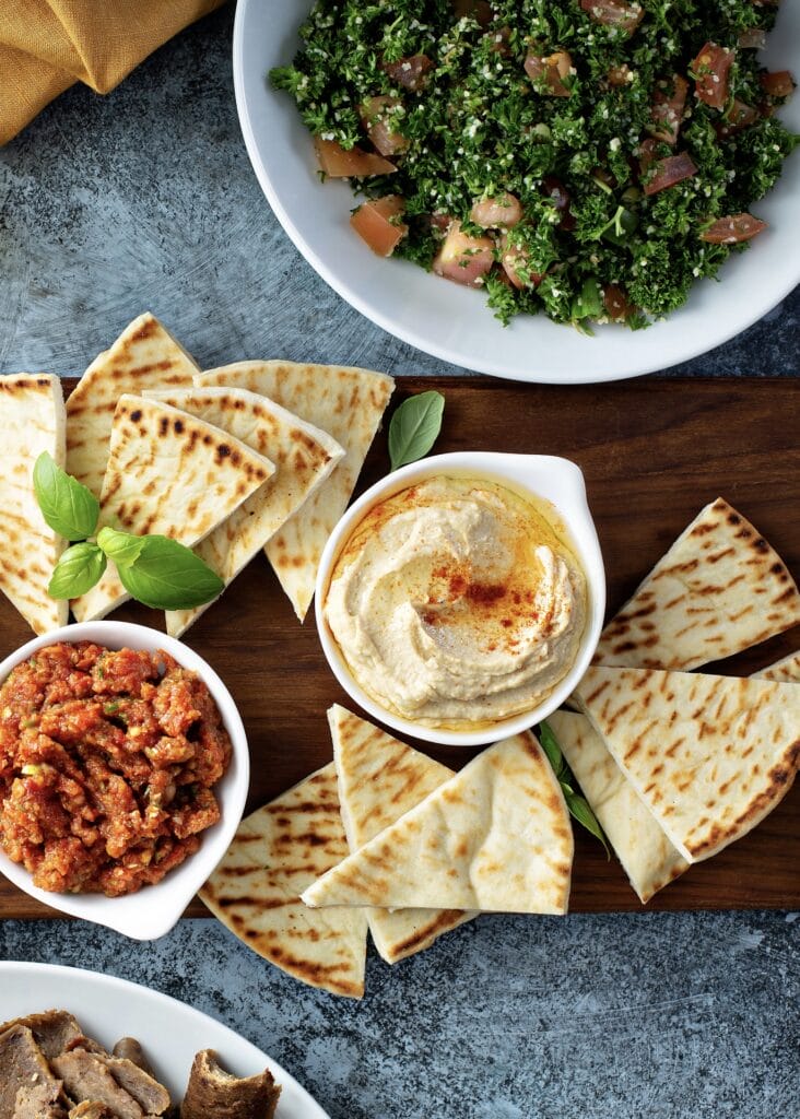 how to make a mezze platter including muhammara