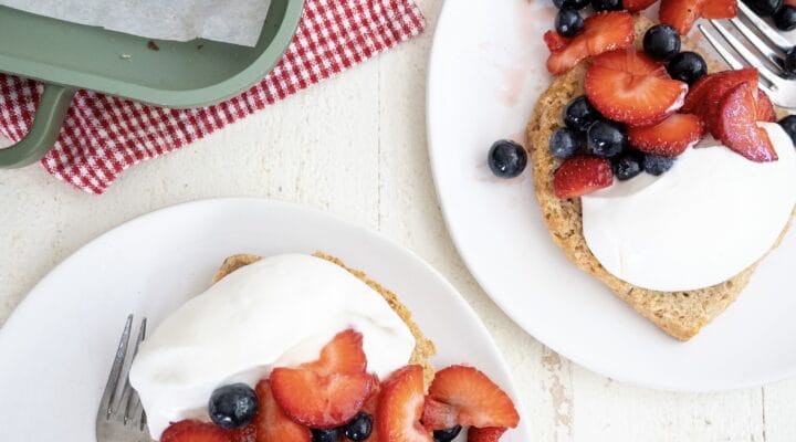 Healthier strawberry shortcake
