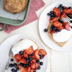 Healthier strawberry shortcakes