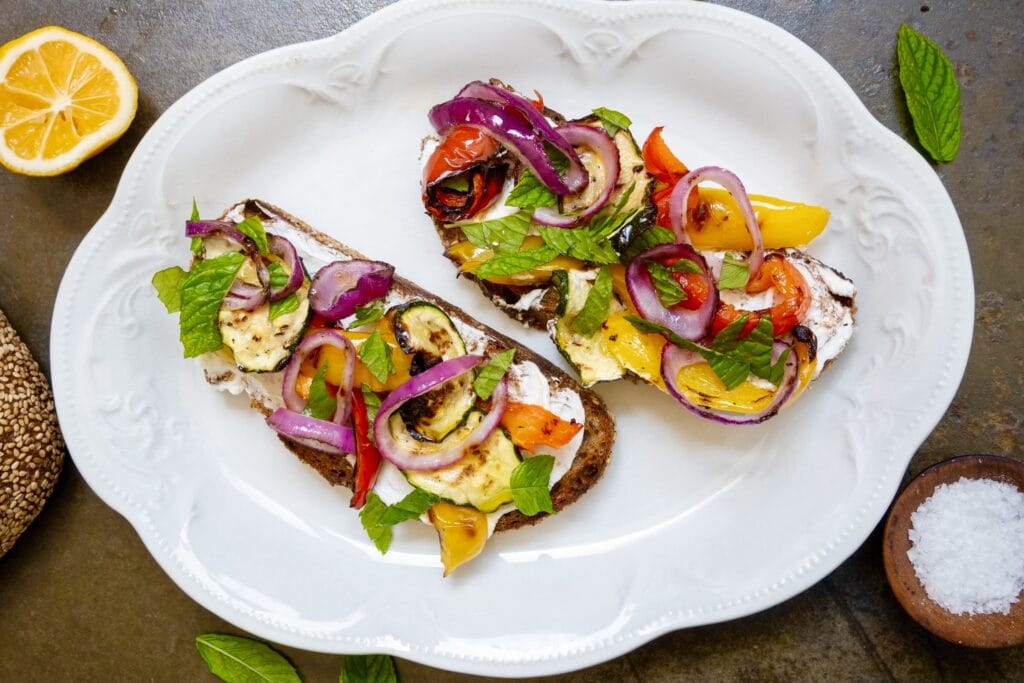 Grilled Vegetable Toast