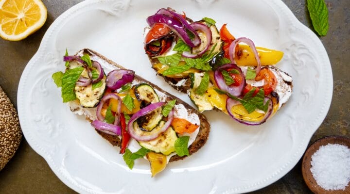 Grilled Vegetable Toast