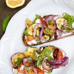 Grilled Vegetable Toast