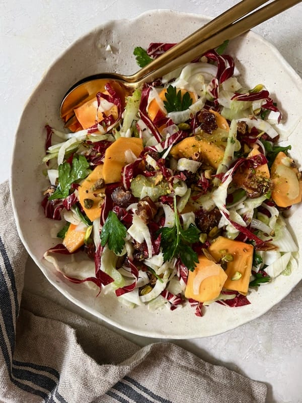 Fennel, Celery, Persimmon Salad