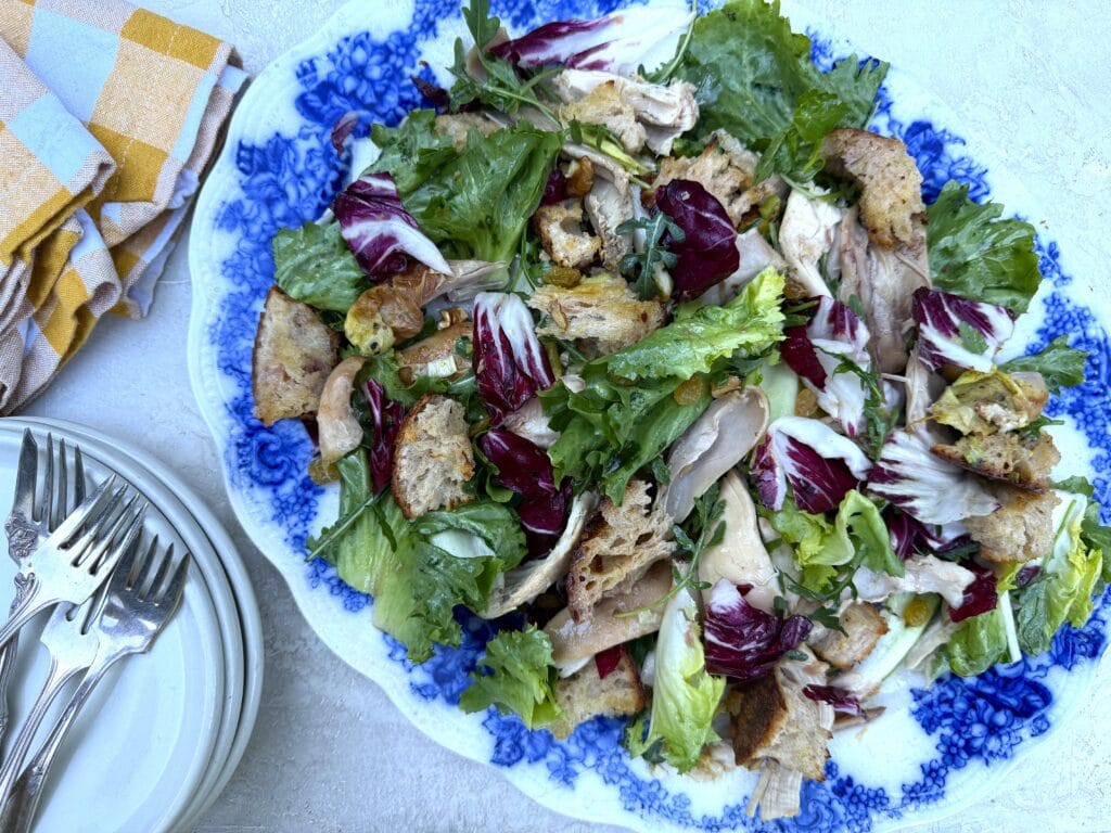 Zuni inspired warm chicken salad
